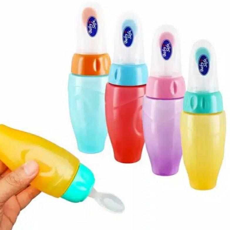 Botol Sendok Babysafe Bottle Spoon | Botol Makan Ada Sendok Untuk Bayi Free Ongkir Dan Bisa Cod