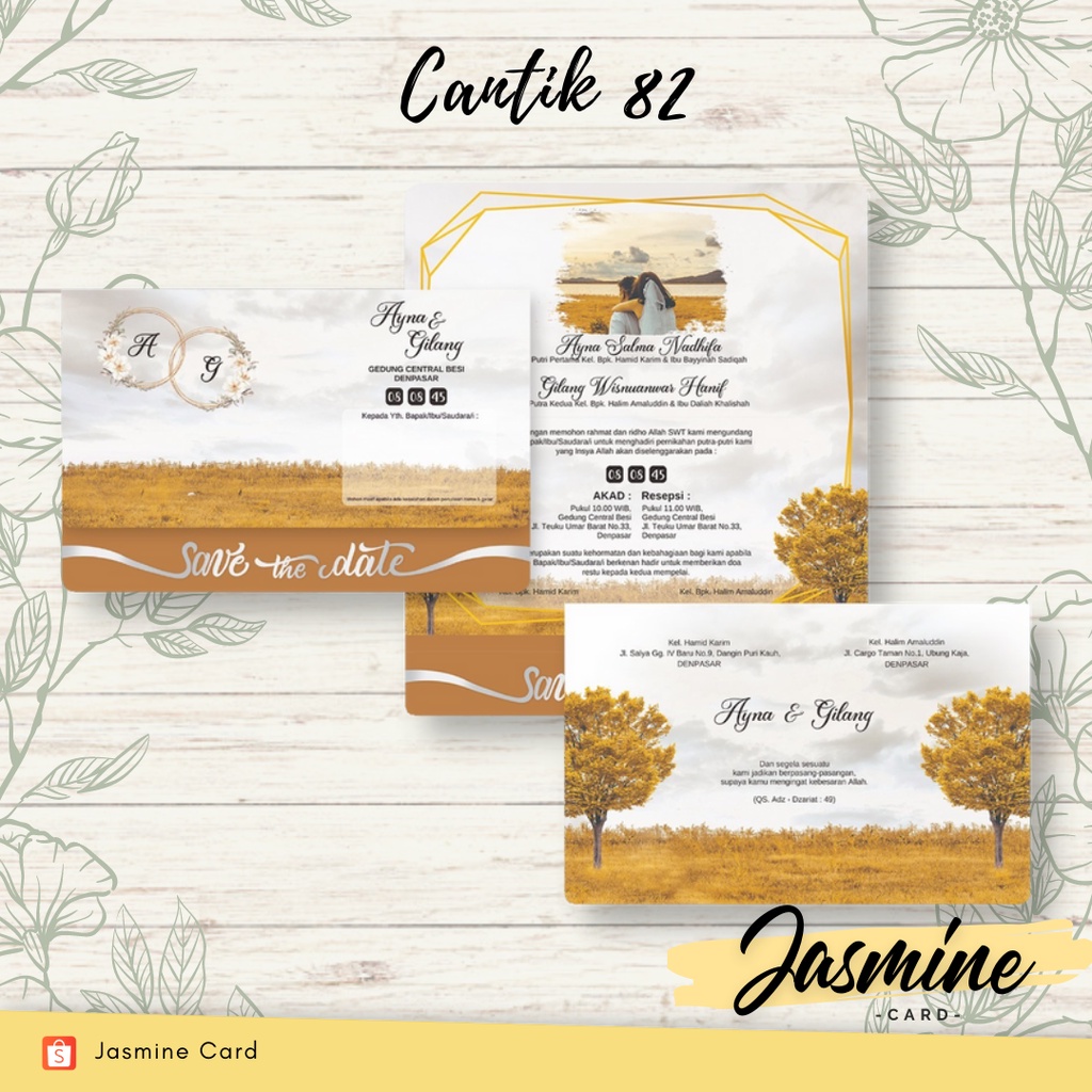 BLANGKO UNDANGAN PERNIKAHAN TERMURAH CANTIK 82