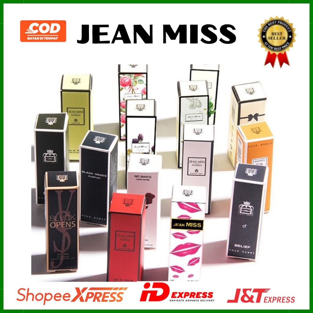 Jean Miss Parfume 3ML Tahan lama Banyak Varian Eau De Parfum Spray ORIGINAL