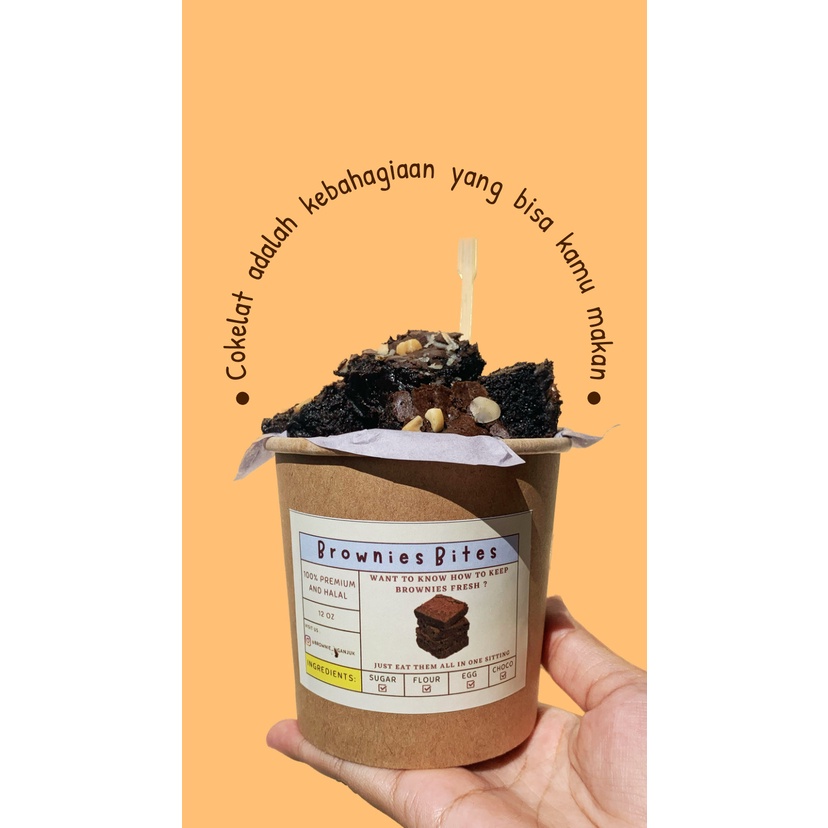

Fudgy Brownies Bites Small/Brownies Cup Small/Brownies Mini Bites/Brownies Potong Mini
