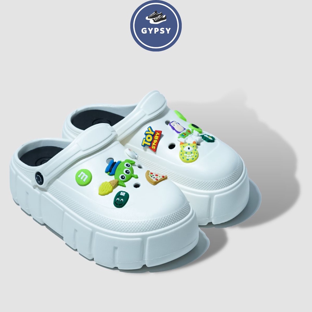 Gypsy - Sandal Wedges Jibbitz Toy Story Kartun Andy Lucu Sandal Wanita Baim Fuji Mama Gigi Viral Free Pin Toystory Sepatu Sendal Import Motif BUZZ