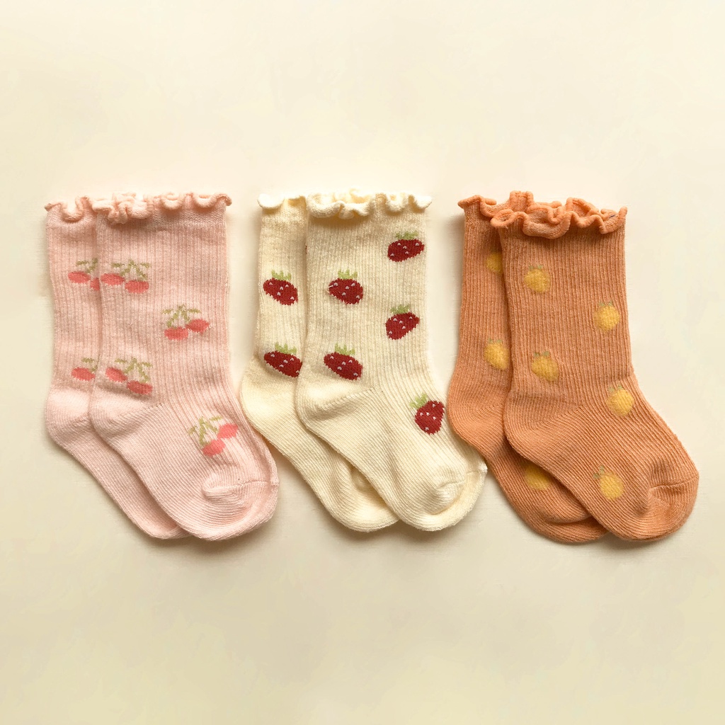 Kaos Kaki Anak Perempuan BOHOPANNA - RUFFLE SOCK - BOHOPANNA X THE OVERTEE 0-4 Tahun