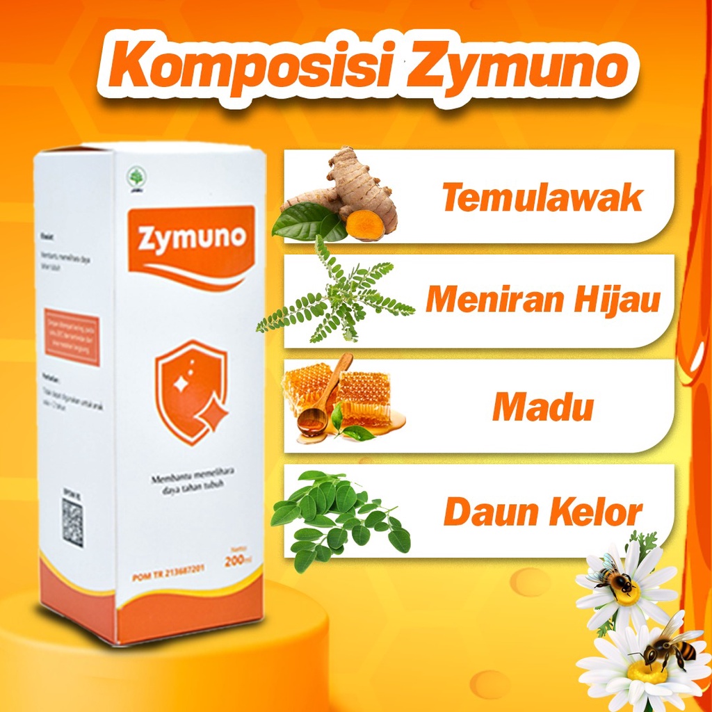 Paket 2 Botol Zymuno - Zymuno Vitamin Herbal Bantu Tingkatkan Daya Tahan Tubuh Imun Jaga Kesehatan Cegah Kanker Flu Demam Batuk Bantu Percepat Penyembuhan Penyakit