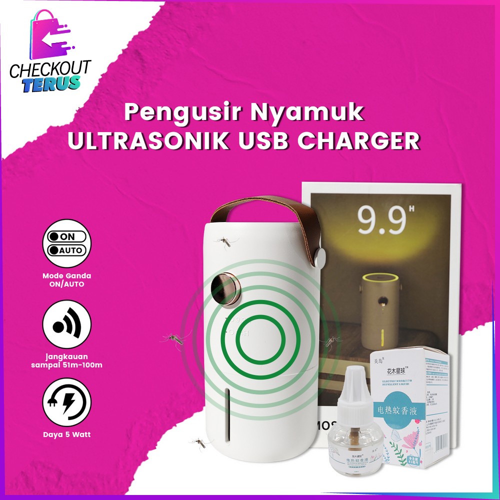 CT C508 Pembasmi Nyamuk Elektrik Serbaguna Mosquito Killer Portable Pengusir Nyamuk Ultrasonik USB Charger