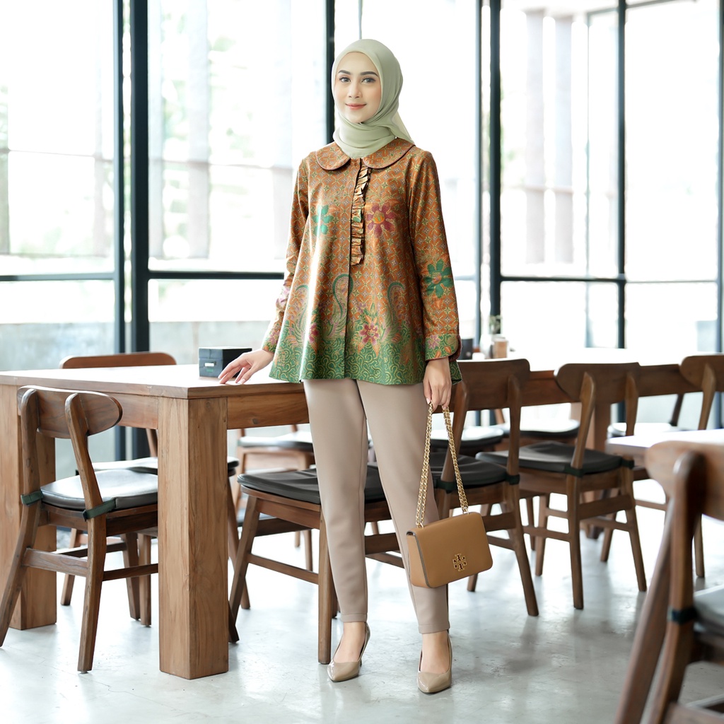 Dwiayu Blouse Batik Kerja Kantor Wanita