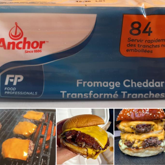 Keju Anchor Red Cheddar slice melt