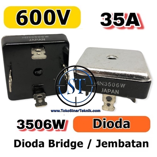 Dioda Bridge 3510 MEXICO 35A 1000V U.S.A Diode Jembatan Kotak Kiprok Original MIC Asli