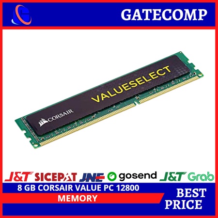 MEMORY 1 X 8 GB CORSAIR VALUE PC 12800