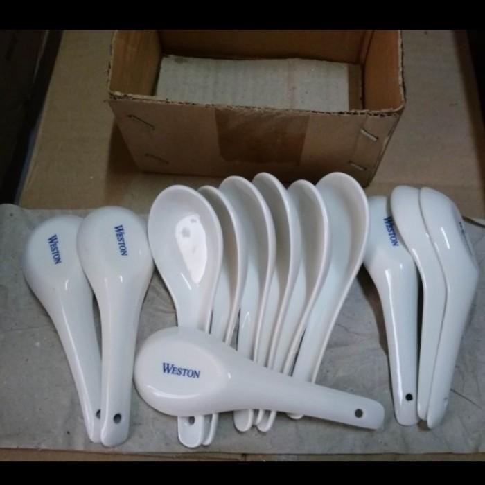 Jual 1 Lusin ( 12Pcs ) Sendok Bebek Keramik Weston/Sendok Bebek Kerami