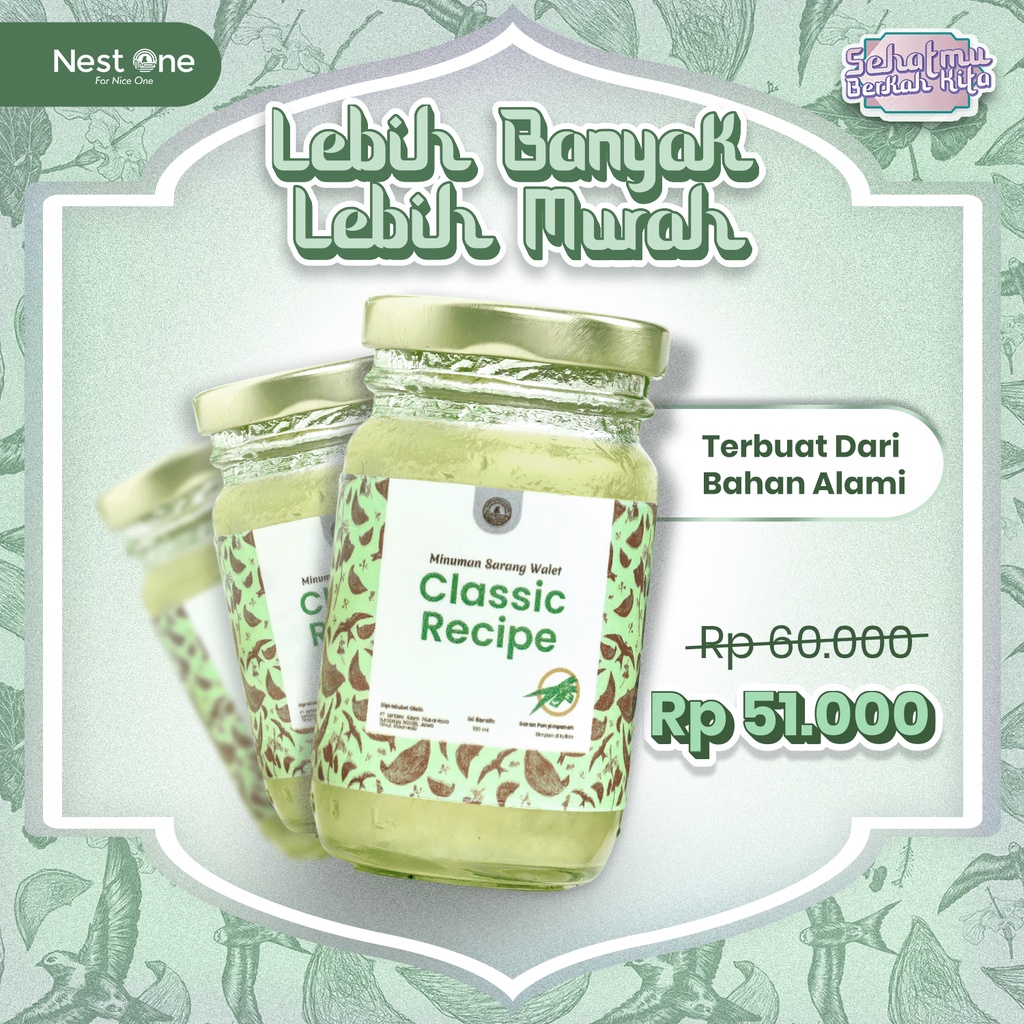 

Nest One Ready-to-Drink Sarang Burung Walet - Classic Recipe (Pandan)