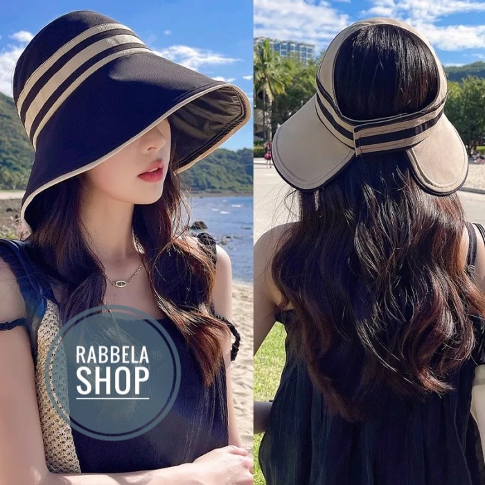 Terlaris Topi Wanita Topi Fashion Golf Pantai Anti Uv Bunga Motte