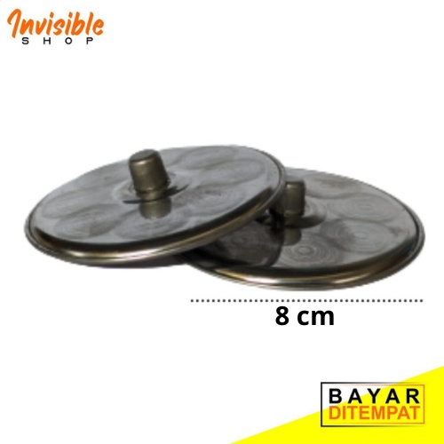 Tutup Gelas Stainless Steel Diameter 8 cm