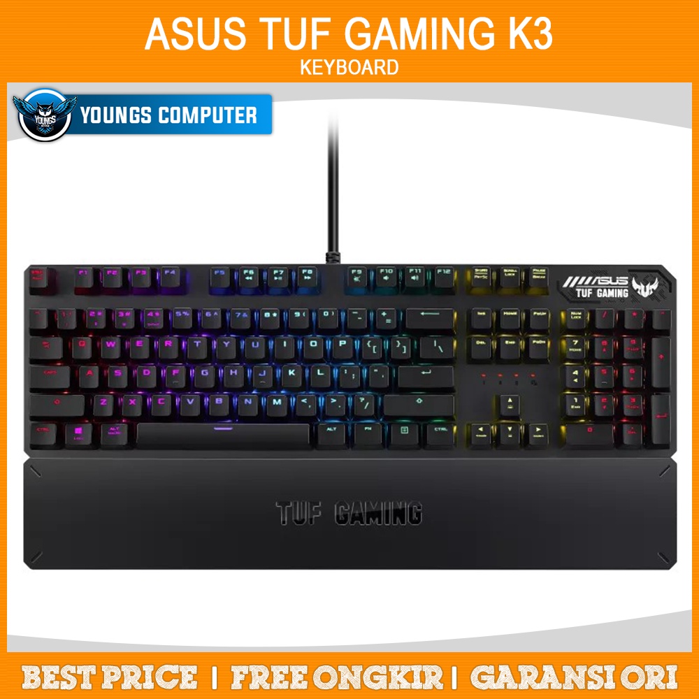 KEYBOARD ASUS TUF GAMING K3 (BLUE Switch) | RGB Mechanical Gaming