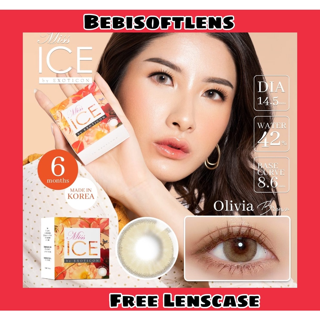 Softllens MISS ICE BY EXOTICON DIA 14.50MM NORMAL &amp; MINUS (-0.50 s/d -2.75) / BB