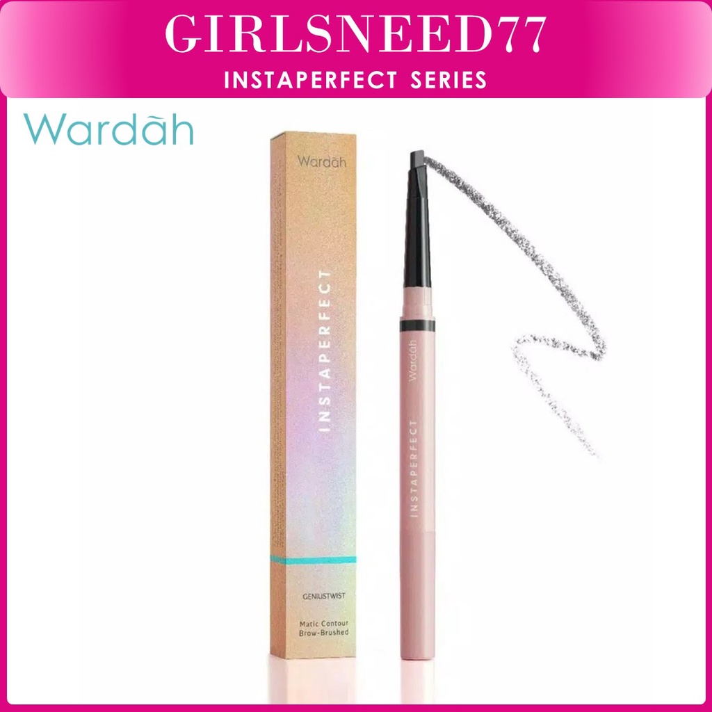 WARDAH Instaperfect GENIUSTWIST Matic Contour Brow-Brushed