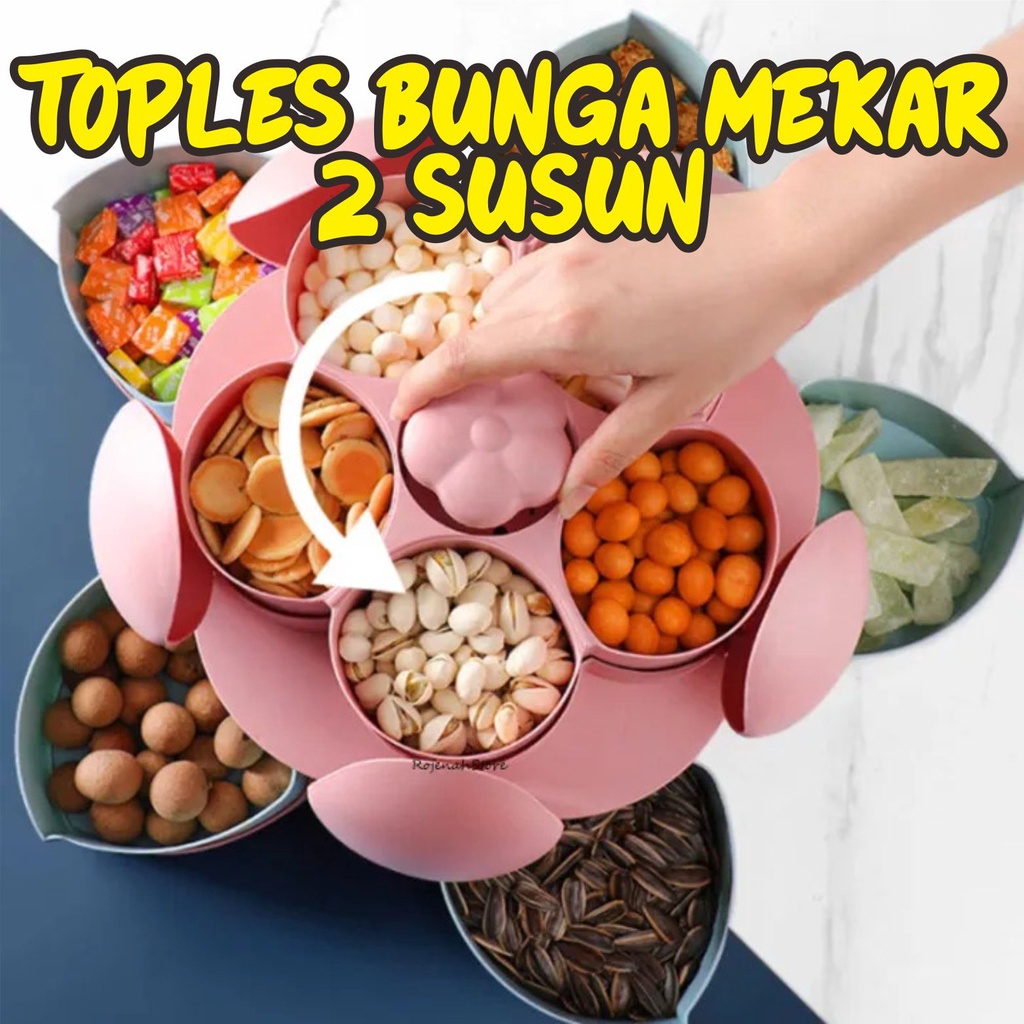 TOPLES BUNGA MEKAR TOPLES BUNGA TOPLES KUE LEBARAN SET CANTIK