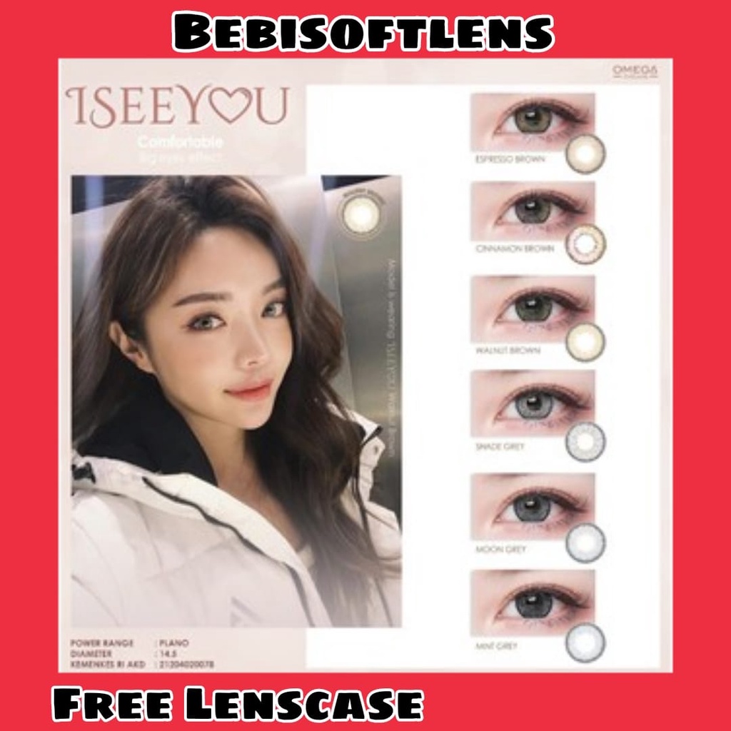 Softlens Omega I SEE YOU FLAT DIA 14.50mm NORMAL / Softlens / Softlense Iseeyou Lensa Kontak