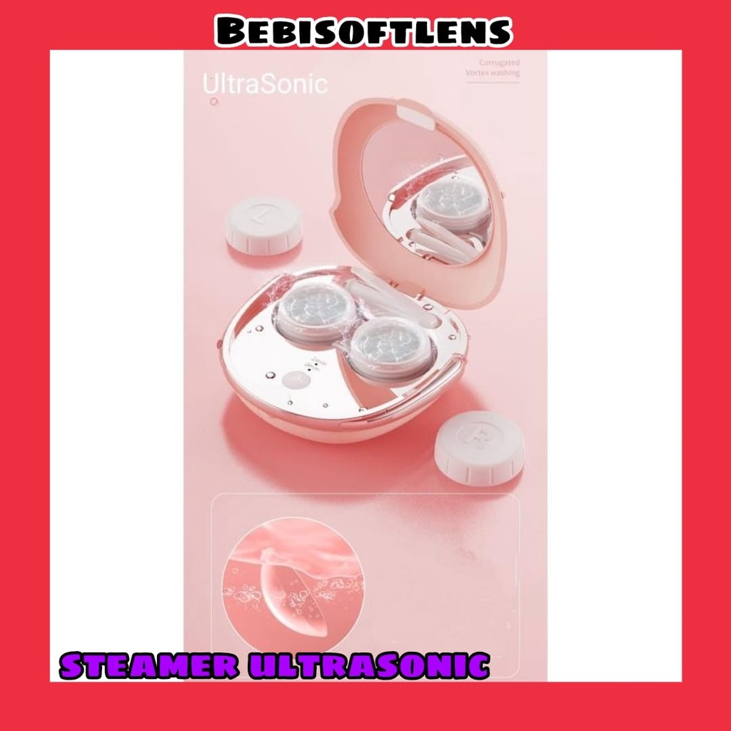 Steamer Ultrasonic Premium , Kotak softlens Wadah Softlens / Ultrasonik / BB