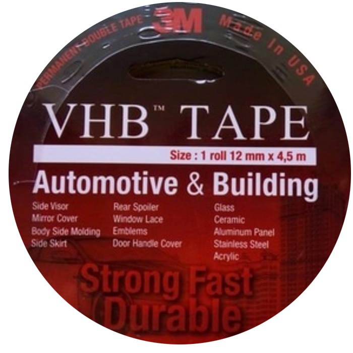 Double Tape VHB 3M Automotive Mobil 24MM dan 12MM Double Tape 3M VHB