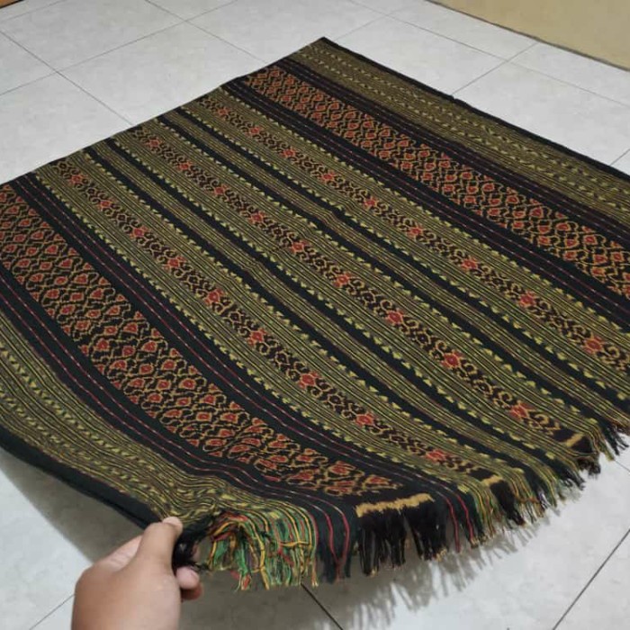 Terlaris Kain Tenun Hijau Lumut Etnik