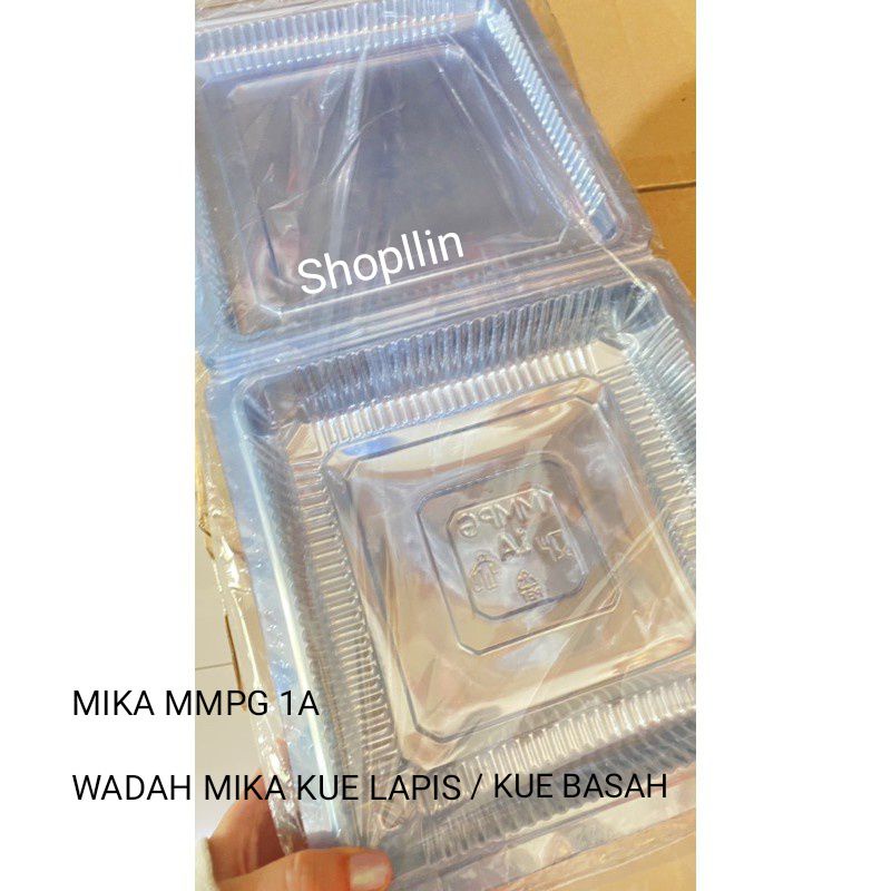 Box Kue / Plastik Mika 1A Mika Kue Lapis / Kue Basah 1 loyang Bening / Dus Kue