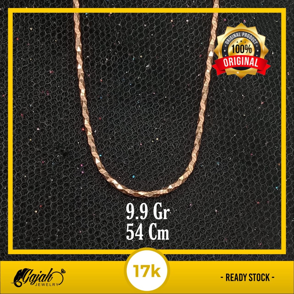 Kalung Emas Panjang 17K - 9.9 Gr Kadar 750 - 4582