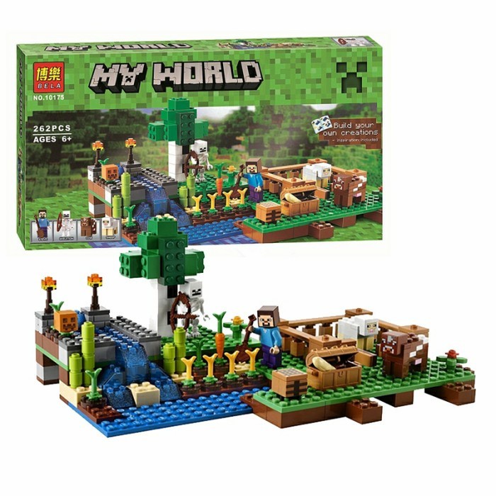 Flash Sale Brick Lego Mini Mine Craft Minicraft Minecraft My World 18012 The Farm Terbaru