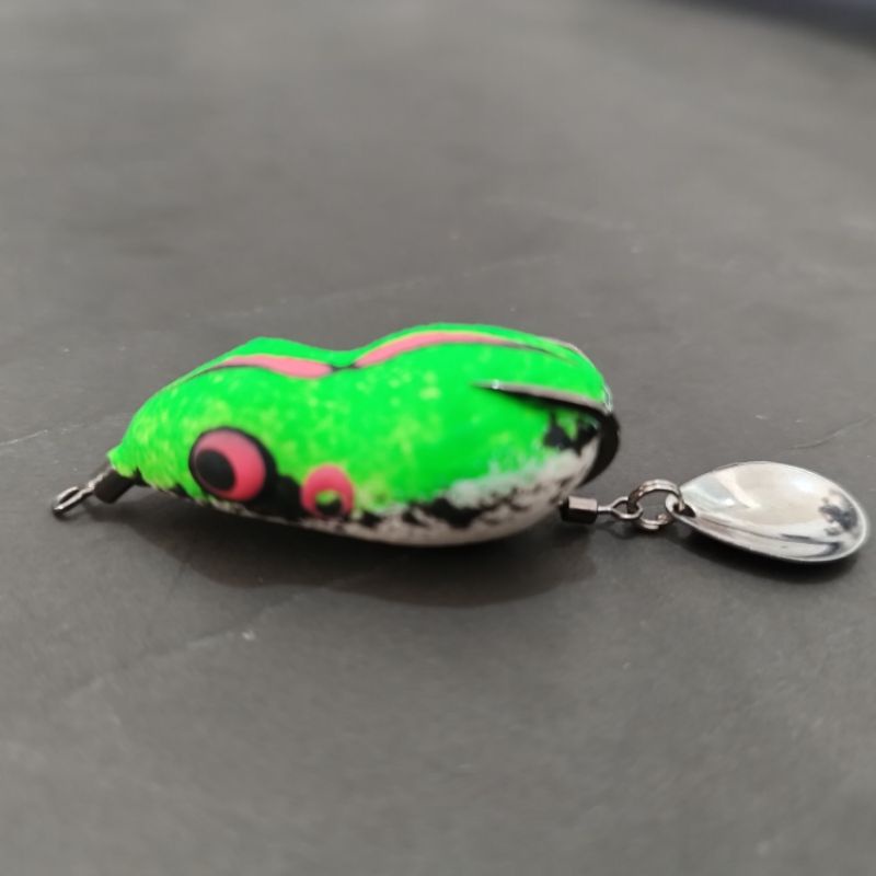 SOFT FROG UNIK BIGOS LURE I UMPAN CASTING IKAN GABUS DAN TOMAN I A FISHING