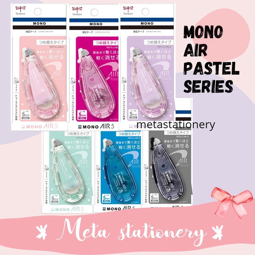 

Correction Tape / Tipex Tombow Mono Air 5mm X 10m Pastel Series