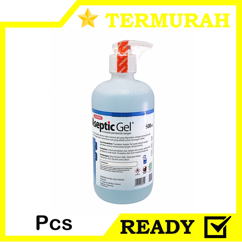 Grosir Pasar Pramuka Aseptik Gel Hand Sanitizer 500ml + Dispenser OneMed