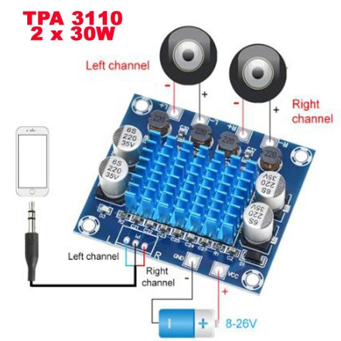 Tpa3116D2 Xhm139 Xhm543 Tpa3110 Power Amplifier Class D 058