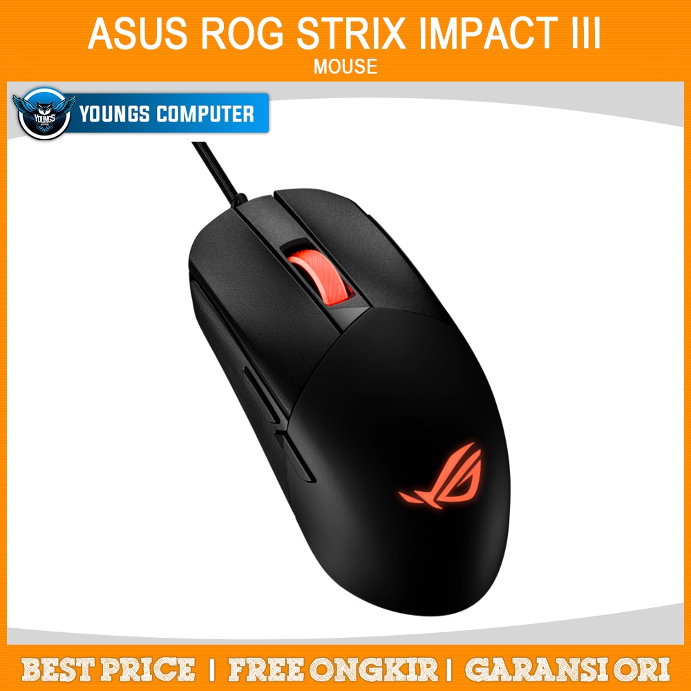 MOUSE ASUS ROG STRIX IMPACT III | Wired RGB Gaming Mouse P518