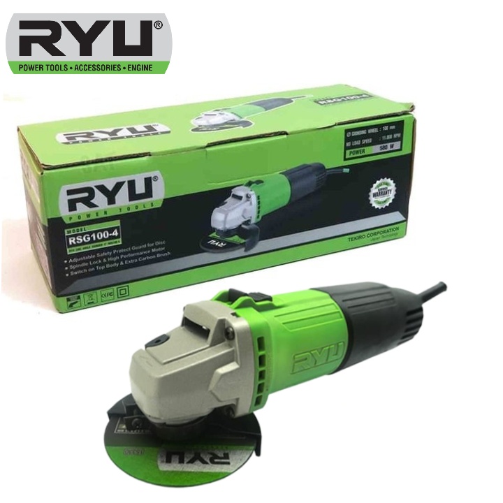 RYU RSG 100-4 / MESIN GERINDA TANGAN 4" (MT91) / GRINDER RSG100-4