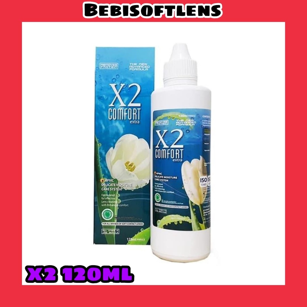 Cairan Pembersih Softlens X2 120ml / X2 Comfort / BB