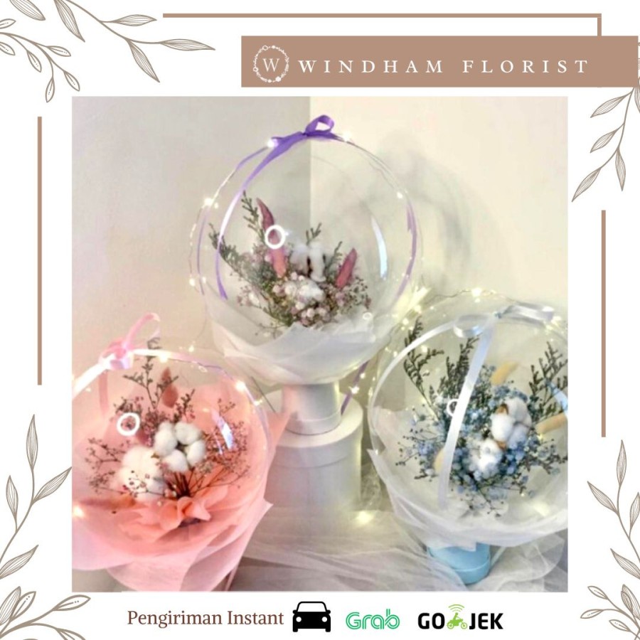Bloombox balon dried flower | Windham Florist