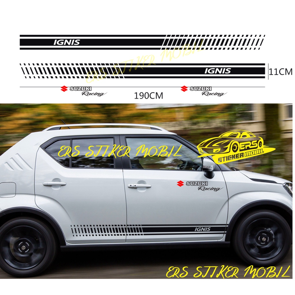 STIKER MOBIL STICKER SUZUKI IGNIS BODY SAMPING CUTTING STIKER