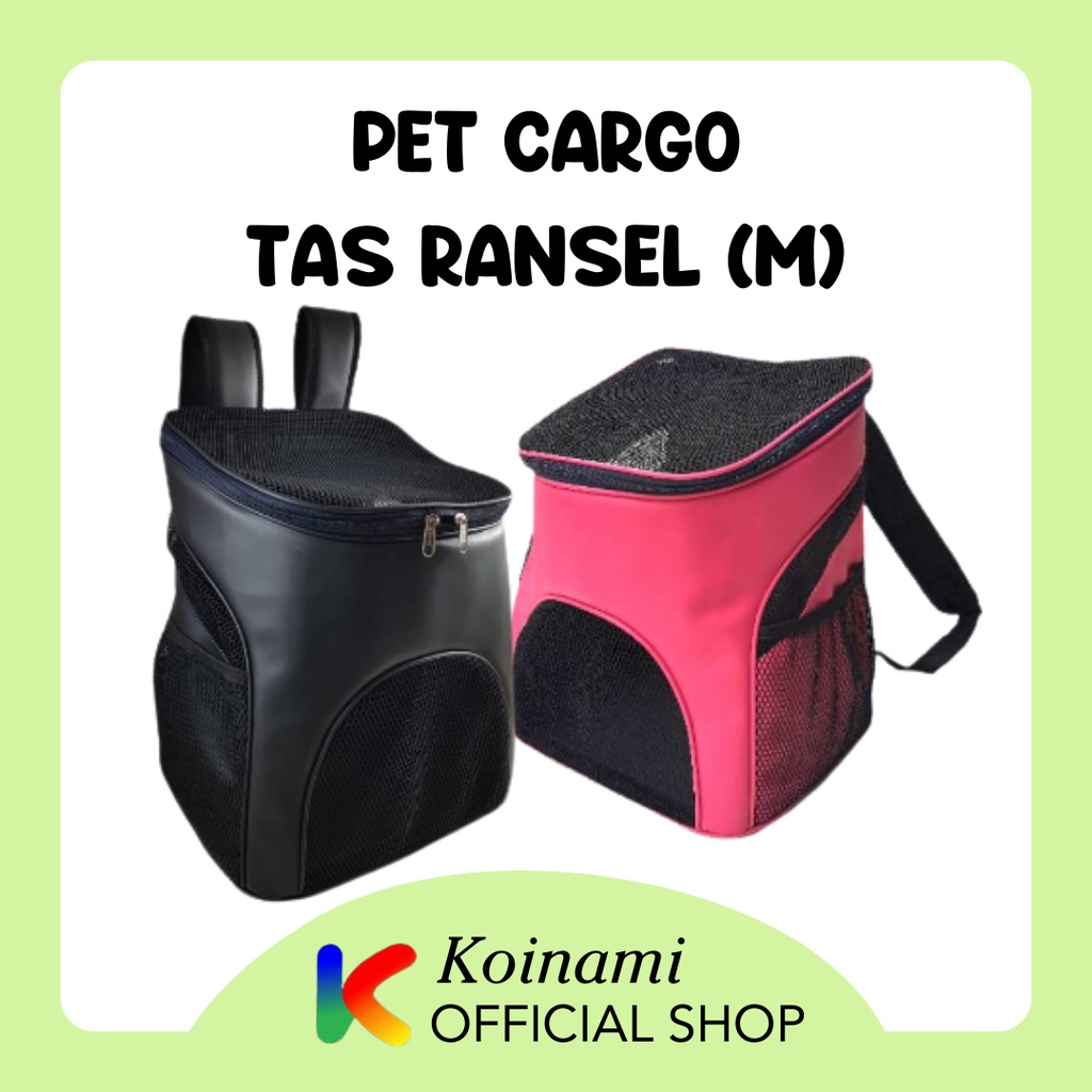 PET CARGO TAS RANSEL size M / kandang kucing anjing / tas hewan / cat dog / pet / travel bag / edoth