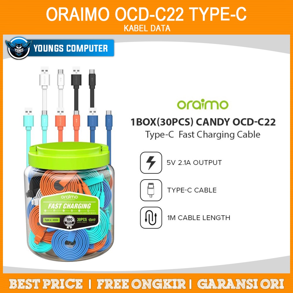 KABEL ORAIMO OCD-C22 TYPE-C | Kabel Data Oraimo Fast Charging