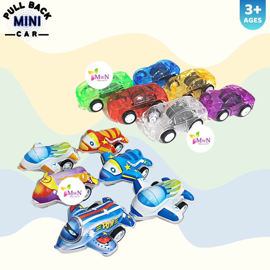 MWN Mainan Mini Pullback car 12 pcs Pullback Plastik No.976-59