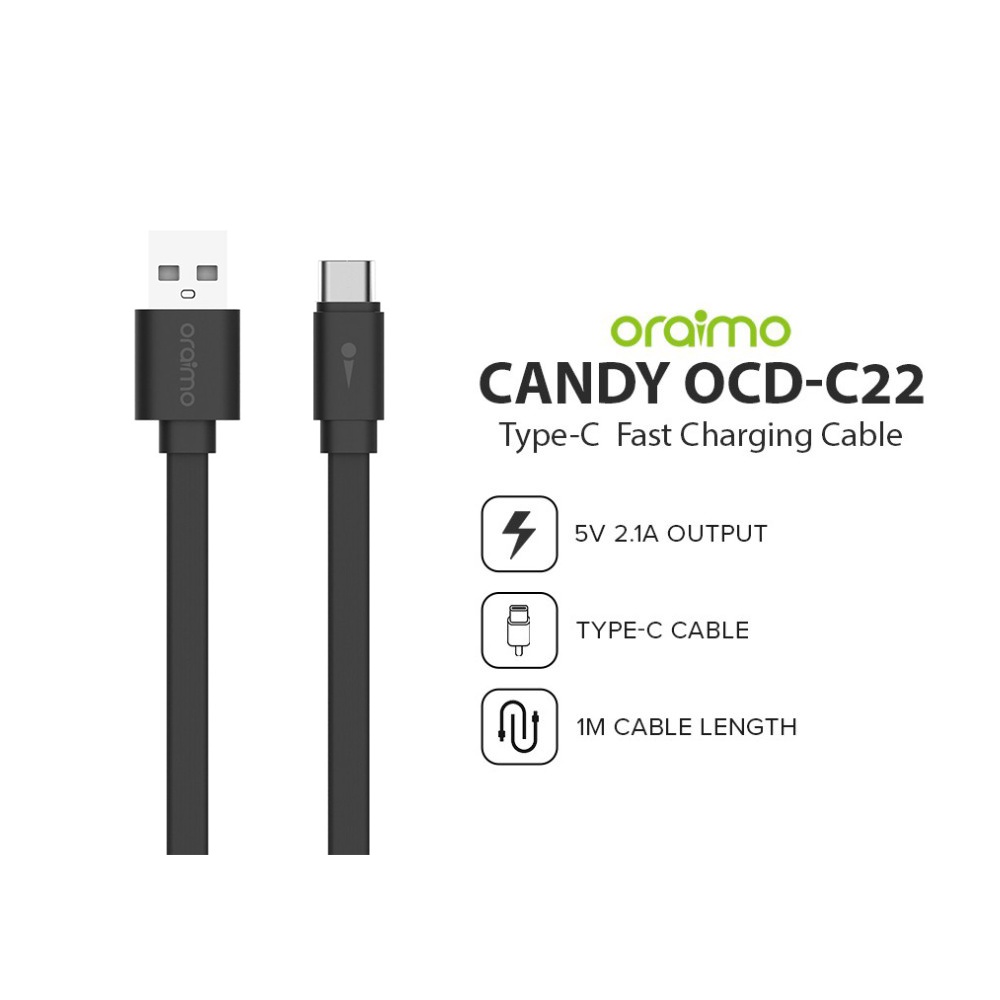 KABEL ORAIMO OCD-C22 TYPE-C | Kabel Data Oraimo Fast Charging