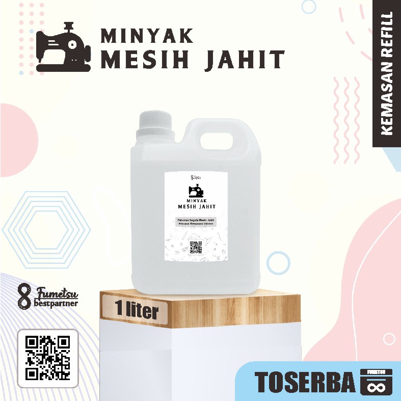 Minyak Pelumas Purpose Oil  Original Mesin Jahit Serbaguna Kemasan 1liter Jerigen