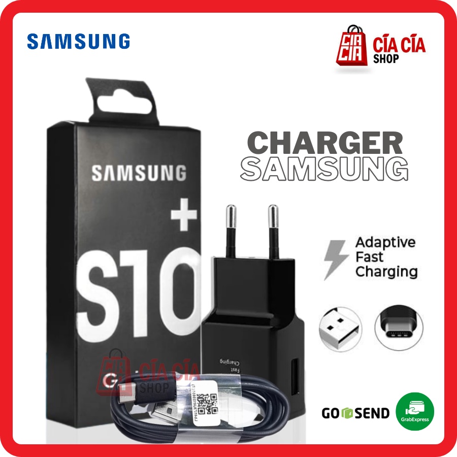 Charger kabel data samsung type C galaxy S10 S10+ plus original / travel adaptor samsung type C