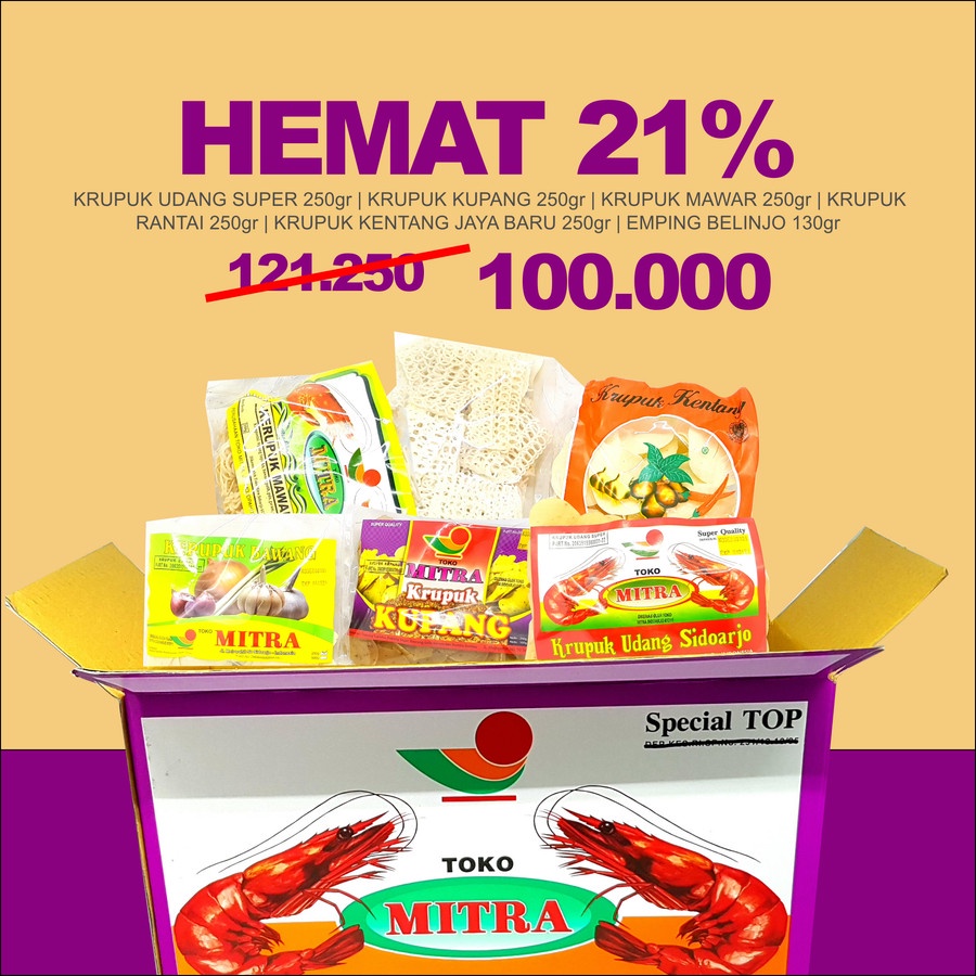 

PAKET OLEH-OLEH MITRA 100.000 | HEMAT PRAKTIS KHAS SIDOARJO