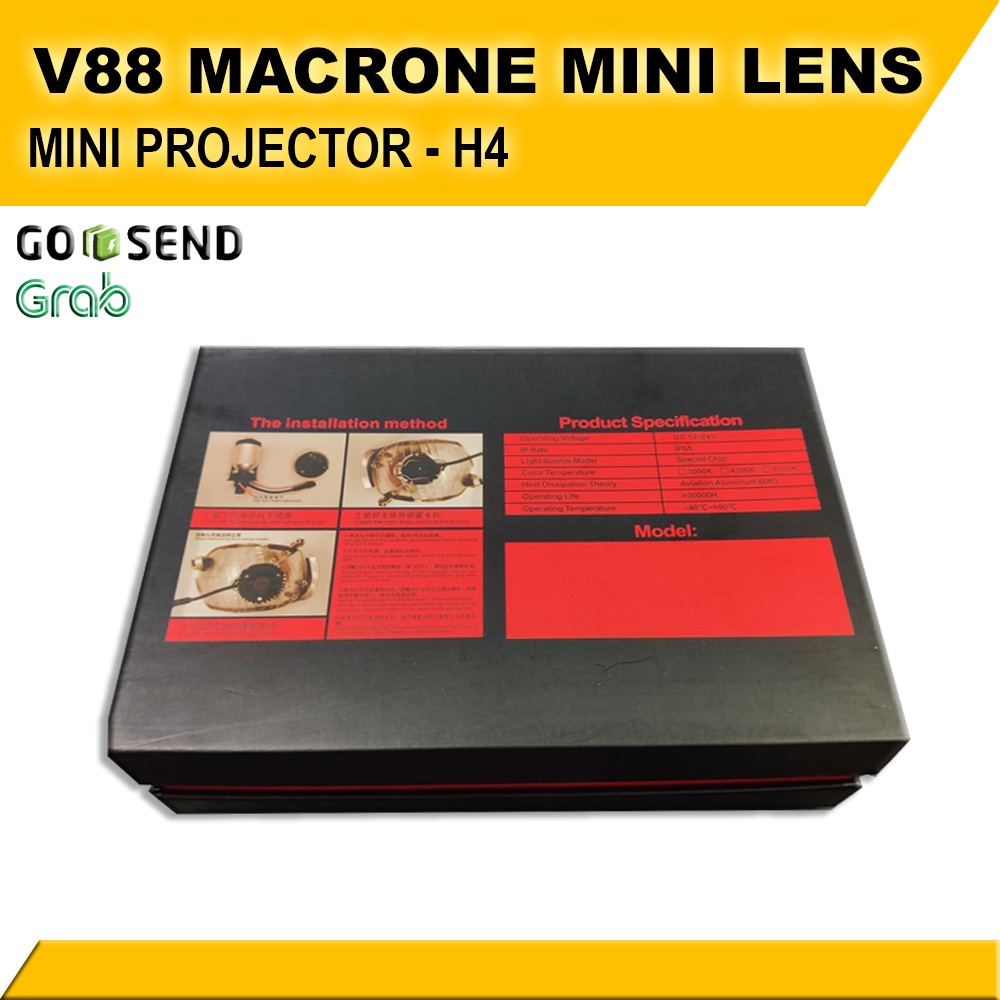 V88 Macrone Mini Projector Premium Lens Universal