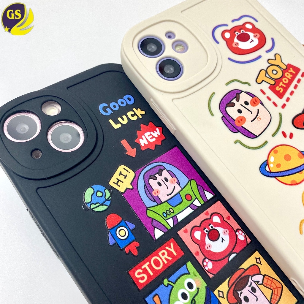 Soft Case Silicone Dengan Camera Protection Karakter Toys Story Case iPhone 7 8 SE 2020 7+ 8+ X XS XR XS MAX iPhone 11 12 13 PRO MAX iPhone 14 14 PRO14 PLUS 14 PRO MAX