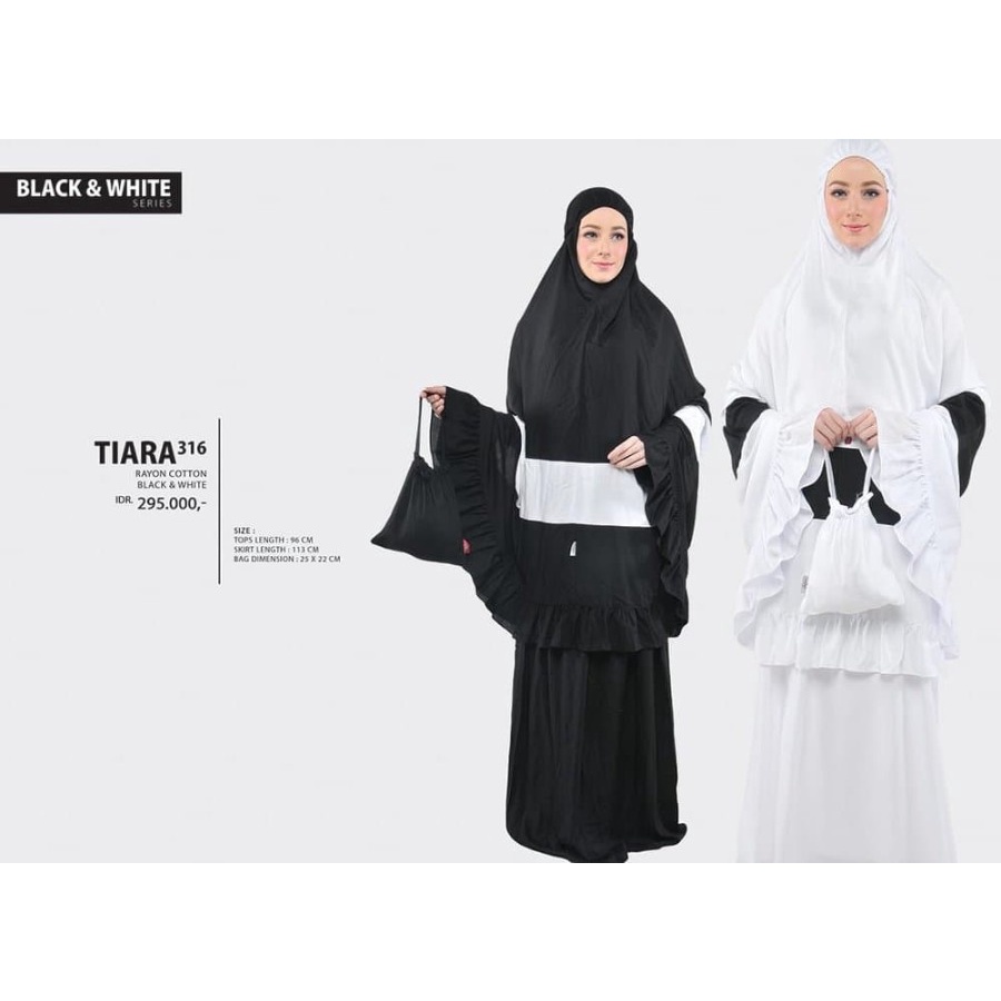 mukenah tatuis tiara 316 white mukena wanita dewasa