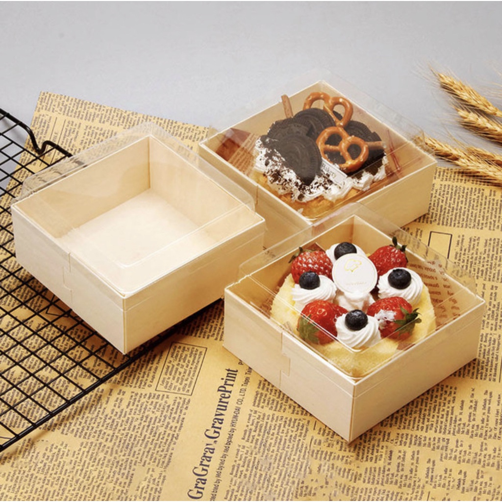 BOX KUE WOODEN BOX KOTAK KUE MIKA KUE KOTAK KAYU DUS