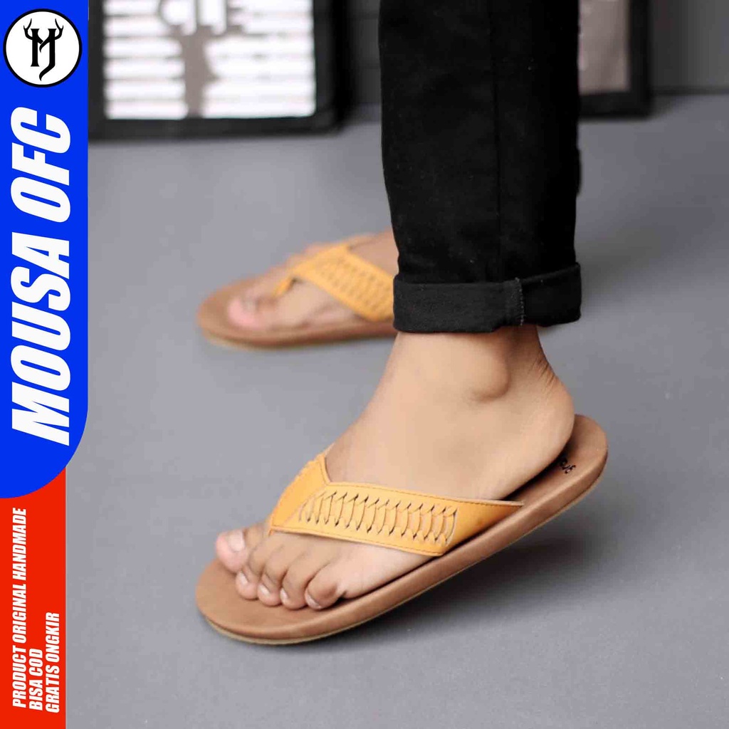 MOUSA RAYANZA - Sandal Kulit Casual Pria