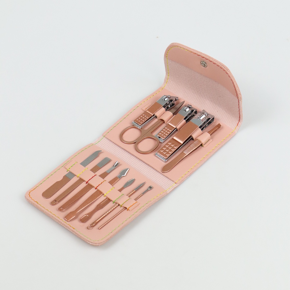 Set Gunting Kuku 12In1 Peralatan Manicure Padicure