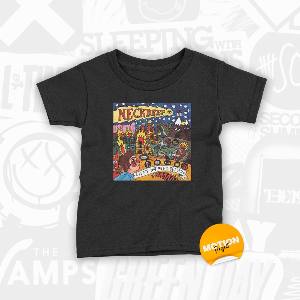 Baju anak kaos band anak band Neckdeep